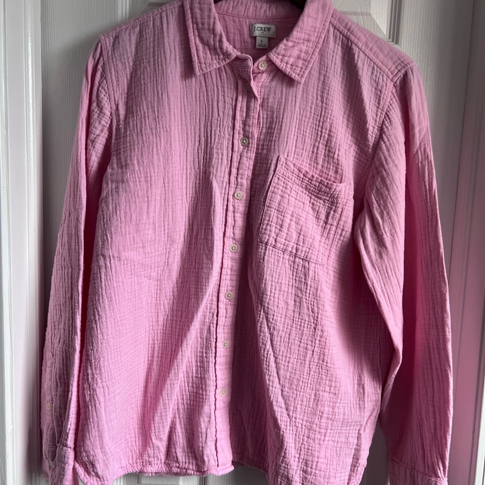 Women’s JCrew Factory Gauze Button Down Shirt
